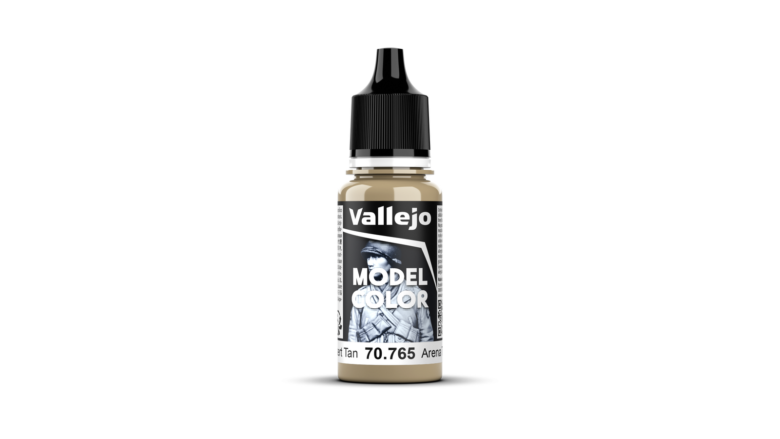 Vallejo Model Color: #140 - Desert Tan - 18 ml Matt Acrylic Paint Vallejo