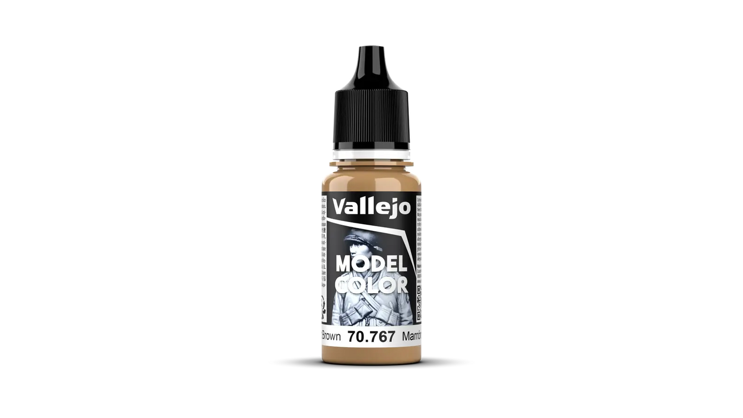 Vallejo Model Color: #138 - Desert Brown - 18 ml Matt Acrylic Paint Vallejo