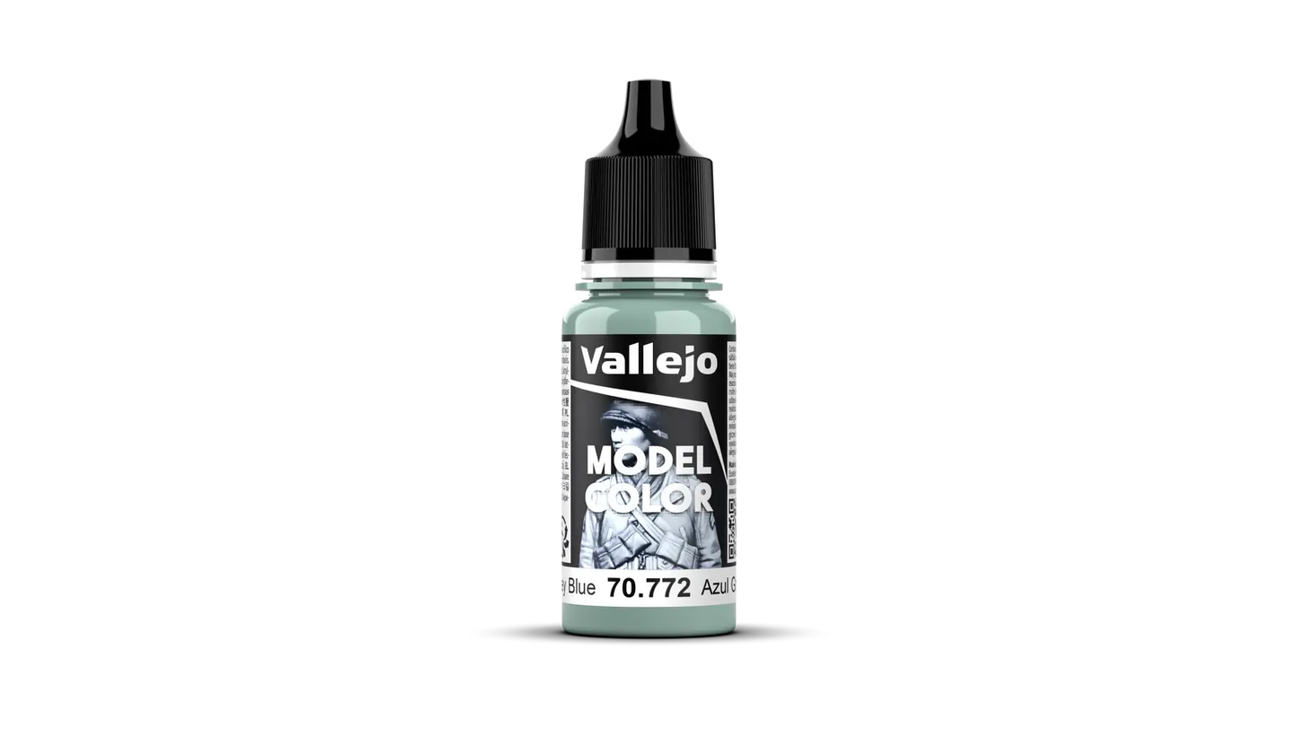 Vallejo Model Color: #171 - Medium Grey Blue - 18 ml Matt Acrylic Paint Vallejo
