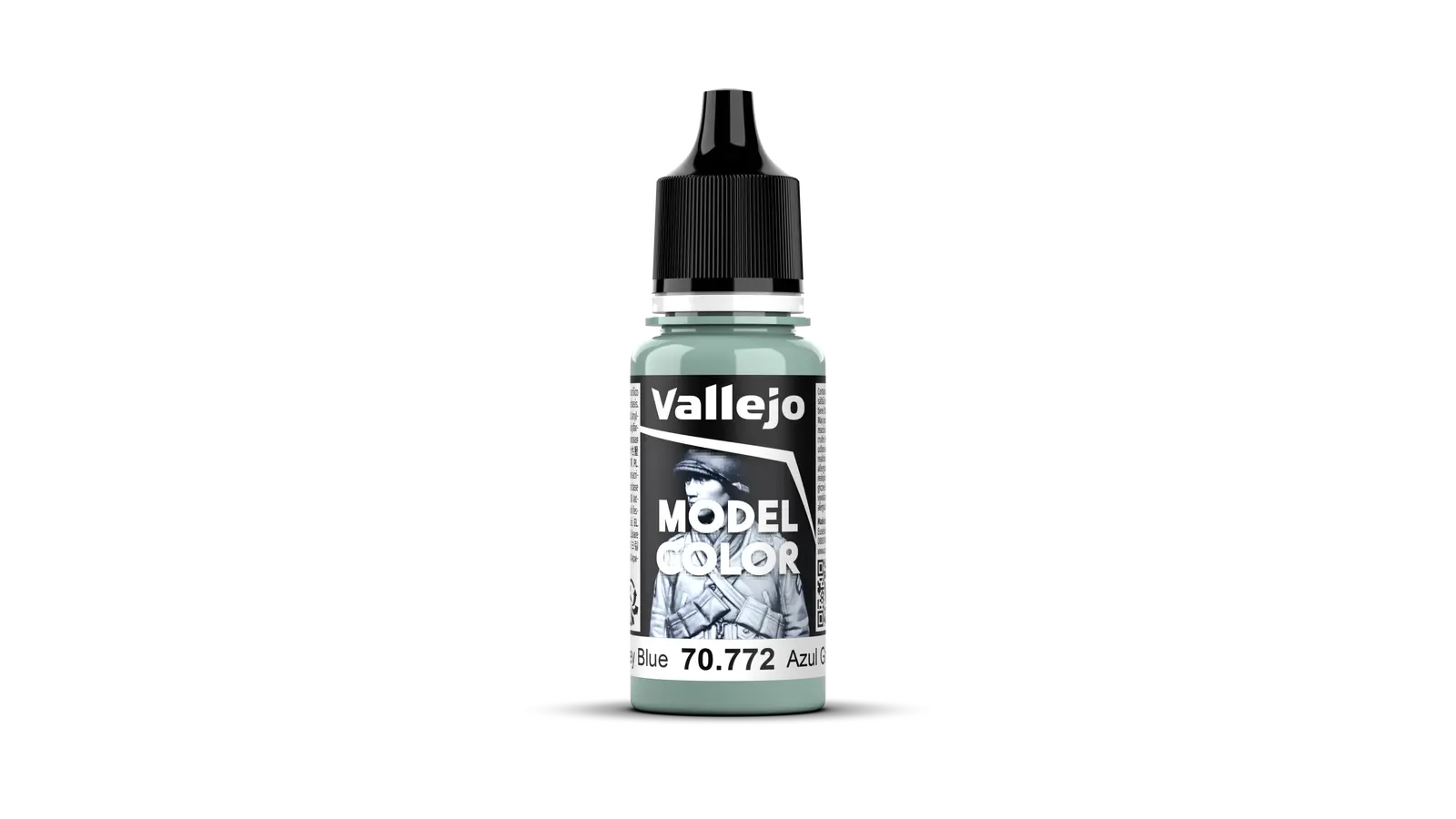 Vallejo Model Color: #171 - Medium Grey Blue - 18 ml Matt Acrylic Paint Vallejo