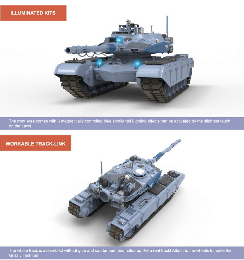 Border Model 1/35 Grizzly Battle Tank Plastic Model Kit Border Model