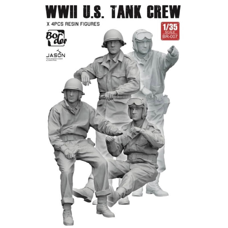 Border Model 1/35 WW II U.S. Tank Crew Plastic Model Kit Border Model
