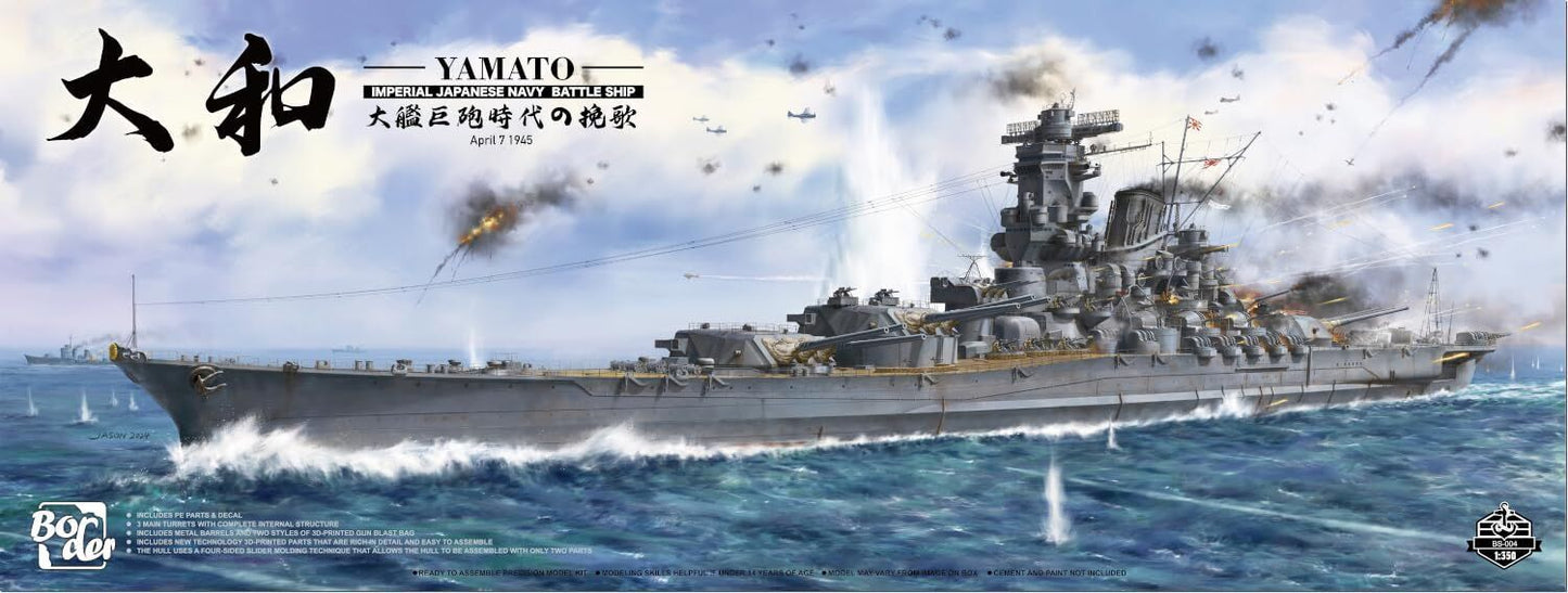 Border Model 1/350 Yamato April 7 1945 Plastic Model Kit