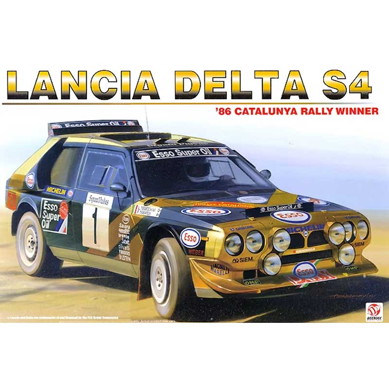 Beemax 1/24 Lancia Delta S4 '86 Catalonia Rally Winner Plastic Model Kit Beemax