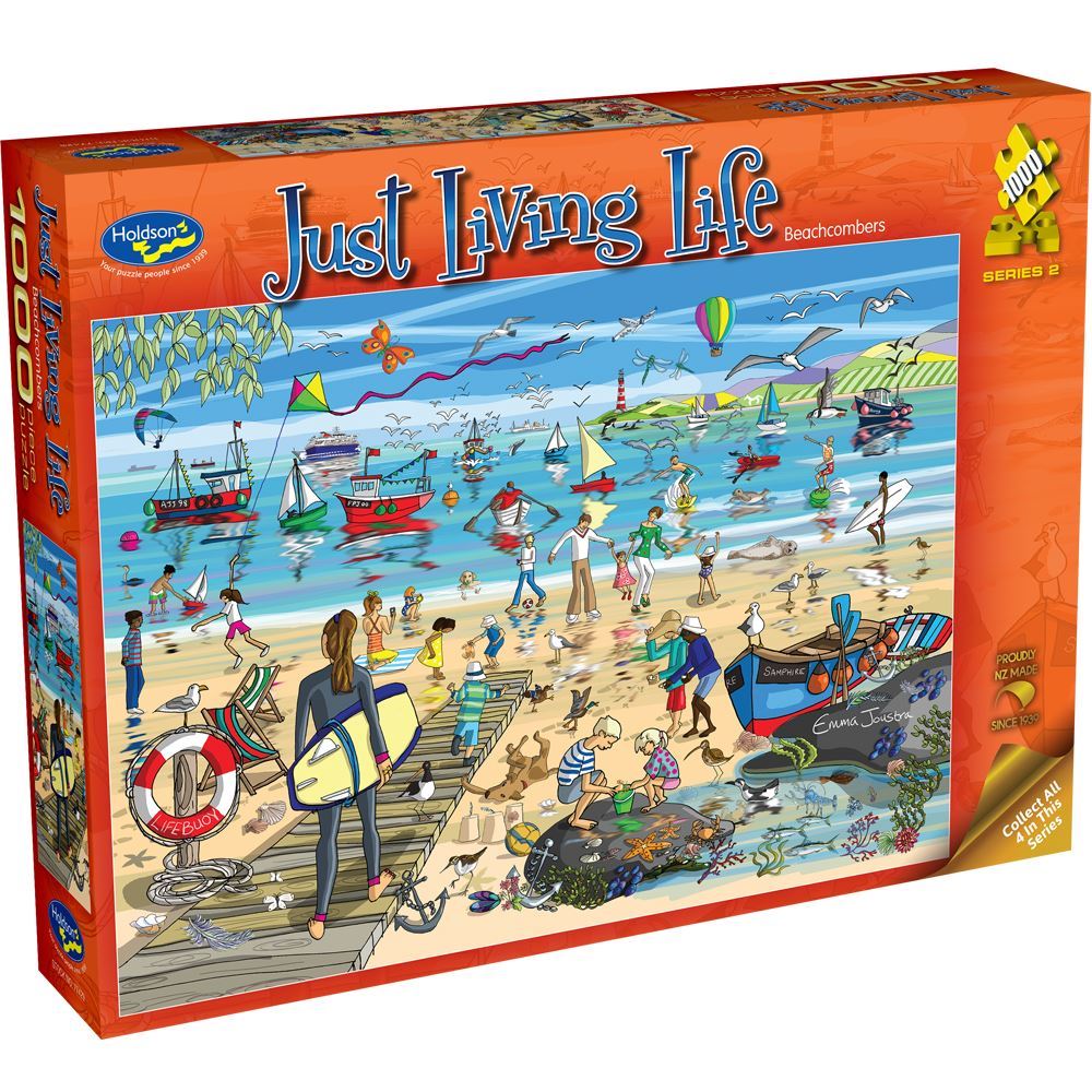 Holdson 1000 Piece Jigsaw Puzzle Just Living Life Beachcombers Holdson