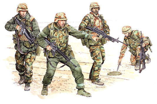 Dragon 1/35 U.S. 1st Infantry Div Big Red One Plastic Model Kit Dragon