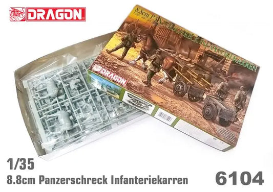 Dragon 1/35 8.8cm Panzerschreck Infanteriekarren Plastic Model Kit Dragon