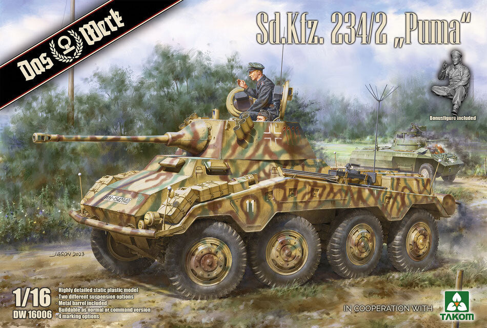Das Werk 1/16 Sd.Kfz. 234/2 "Puma" Plastic Model Kit Das Werk