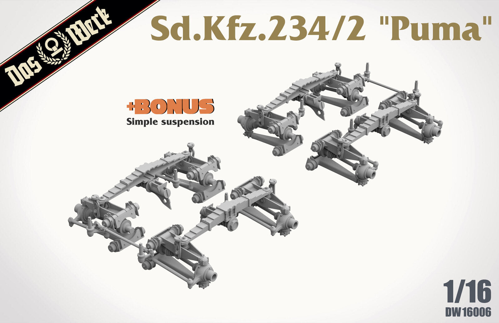 Das Werk 1/16 Sd.Kfz. 234/2 "Puma" Plastic Model Kit Das Werk