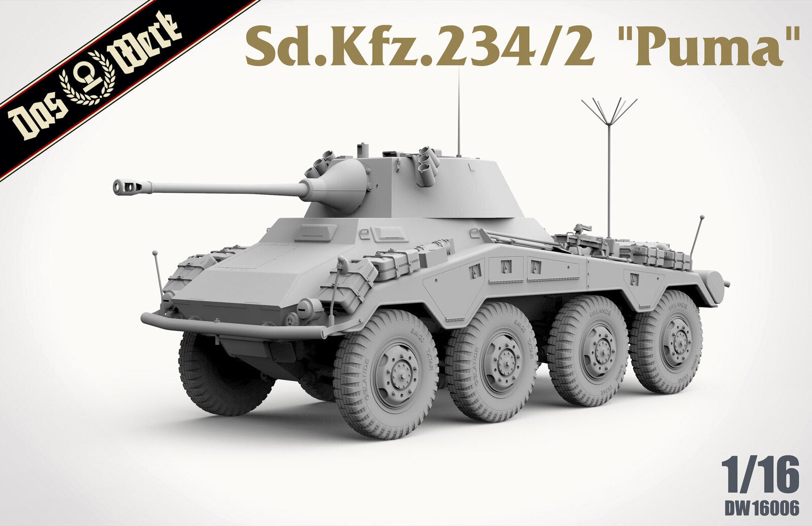 Das Werk 1/16 Sd.Kfz. 234/2 "Puma" Plastic Model Kit Das Werk