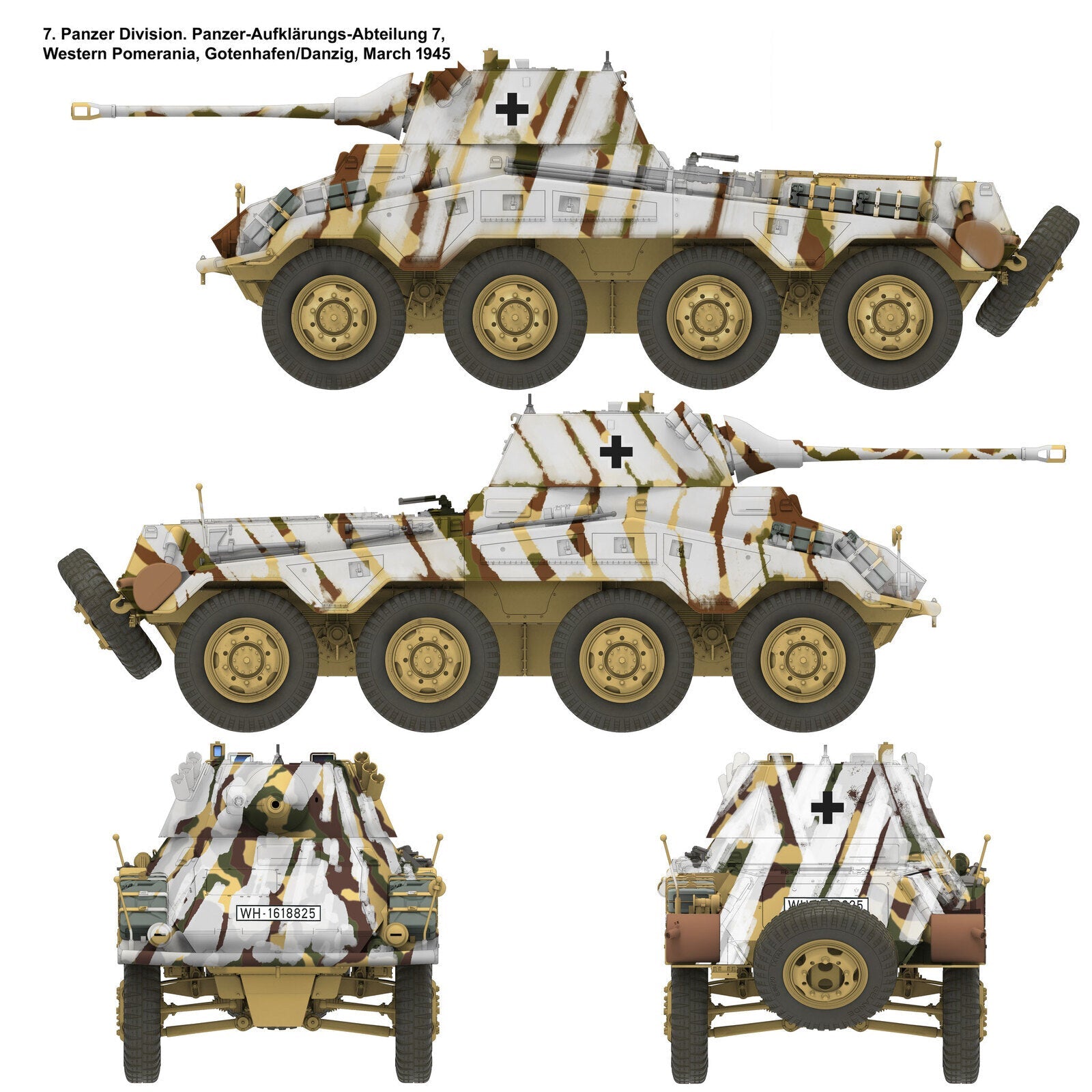 Das Werk 1/16 Sd.Kfz. 234/2 "Puma" Plastic Model Kit Das Werk