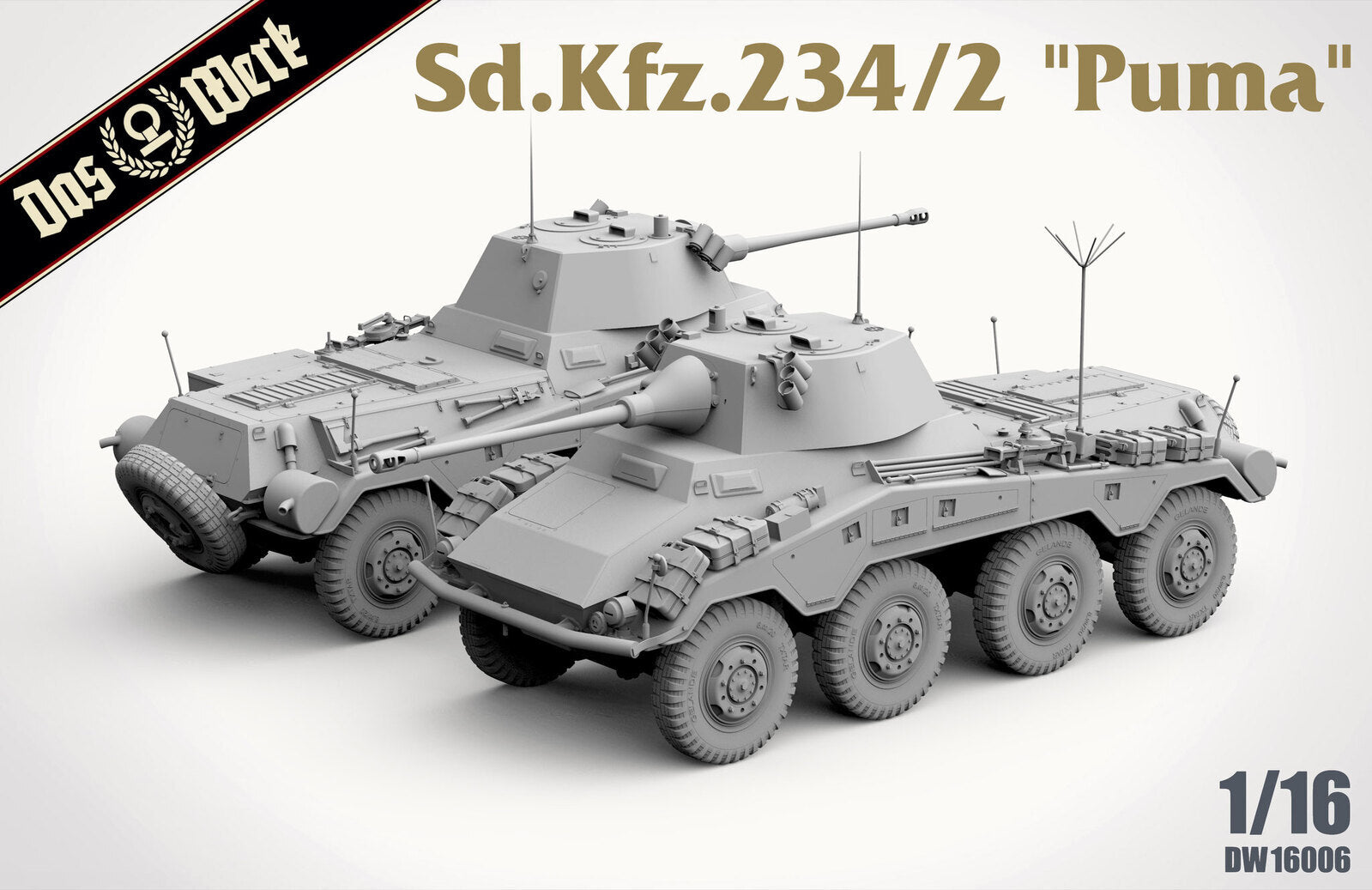 Das Werk 1/16 Sd.Kfz. 234/2 "Puma" Plastic Model Kit Das Werk