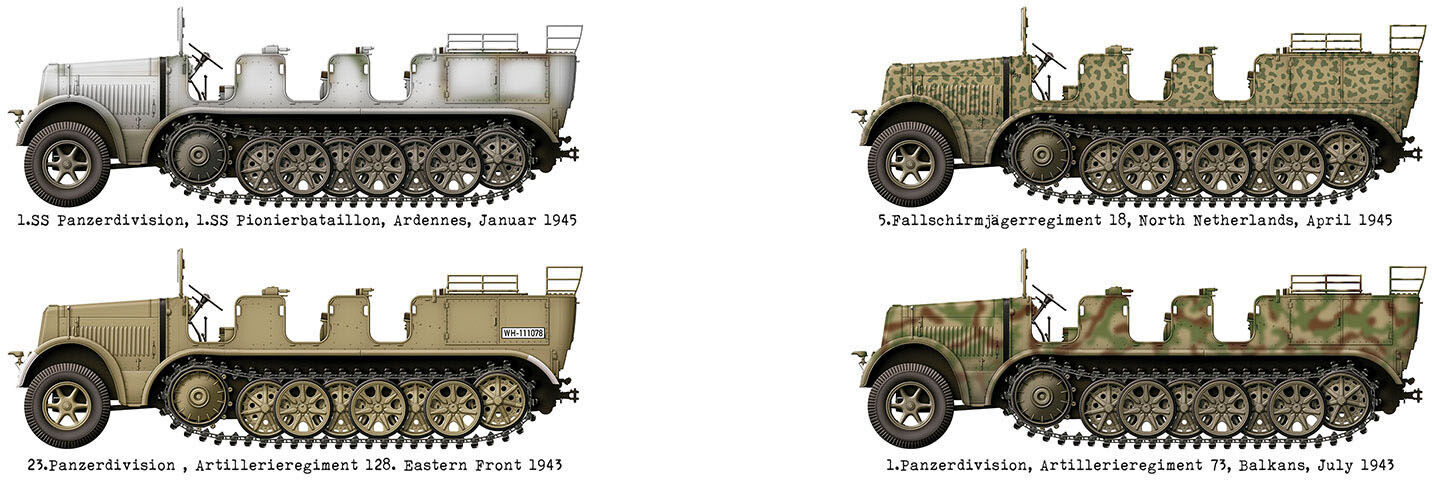 Das Werk 1/35 Mtl. Zgkrwg. 8t, Sd.Kfz. 7 w/ Crew Plastic Model Kit Das Werk