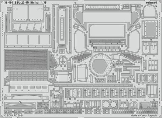 Eduard 1/35 ZSU-23-4M Shilka Photo etched parts