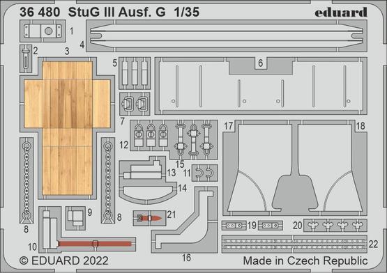 Eduard 1/35 Stug III Ausf. G (Miniart) Photo Etch Set Eduard