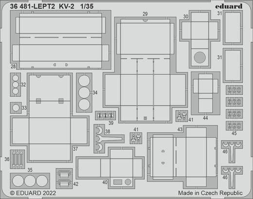 Eduard 1/35 KV-2 (Tamiya) Photo Etch Set Eduard
