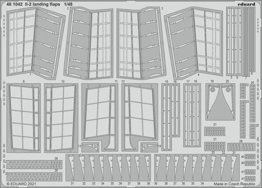 Eduard 1/48 IL-2 landing flaps Photo etched parts Eduard