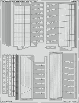Eduard 1/48 Lancaster B Mk.I landing flaps Photo etched set