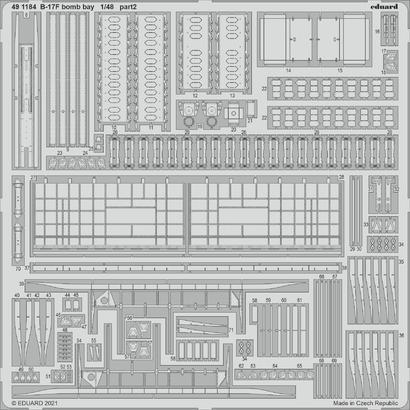 Eduard 1/48 B-17F bomb bay Photo etched parts Eduard