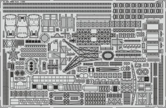 Eduard 1/350 HMS York Photo etched parts