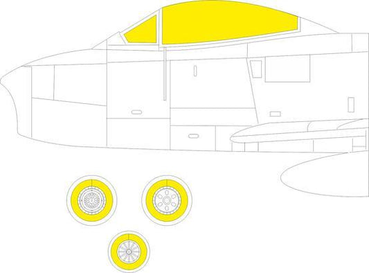 Eduard 1/48 F-86F-40 Sabre TFace Mask Set Eduard