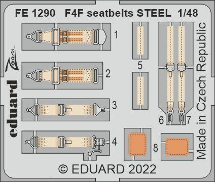 Eduard 1/48 F4F seatbelts Steel Photo etched parts Eduard