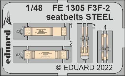 Eduard 1/48 F3F-2 seatbelts STEEL Zoom set