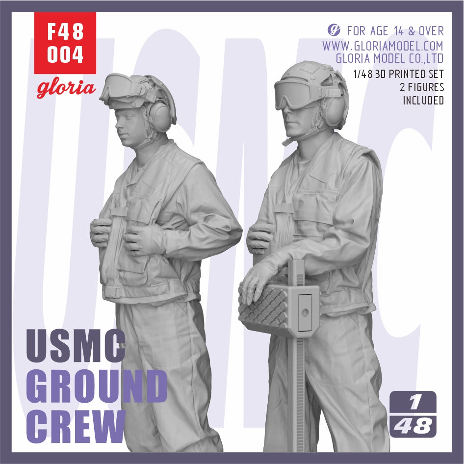 Gloria 1:48 USMC LHA/LHD Ground Crew 2 figures