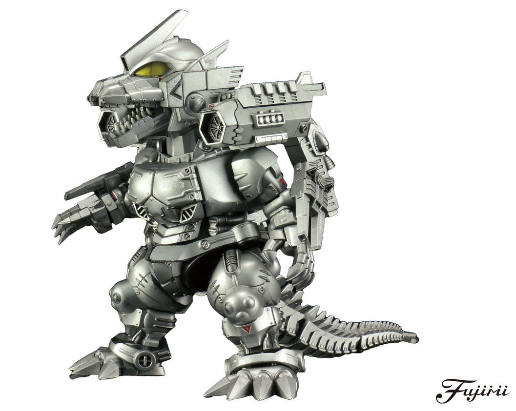 Fujimi Chibimaru Mechagodzilla (Mechagodzilla 3 [Kai]) 70th Anniversary Version [Qstyle G-701] Plastic Model Kit Fujimi