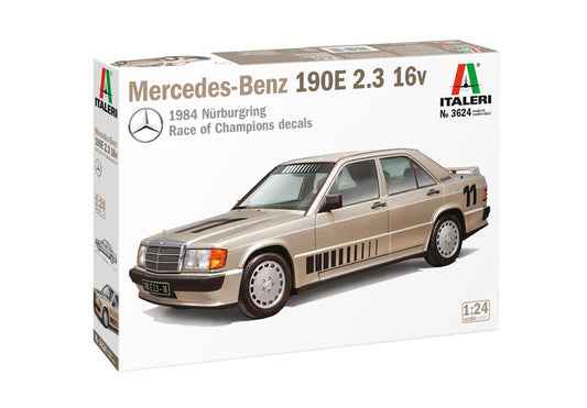 Italeri 1:24 Mercedes-Benz 190E 2.3 16v Plastic Model Kit Italeri
