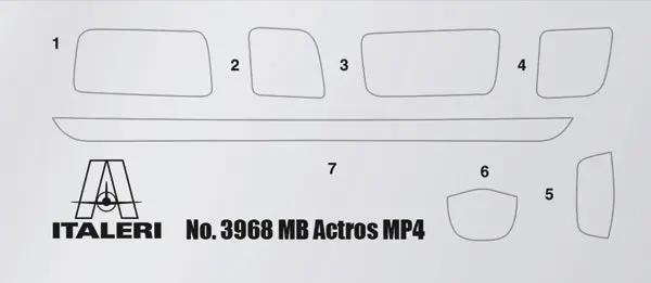 Italeri 1/24 Mercedes-Benz Actros MP4 Big Space Grand Prix Edition Plastic Model Kit