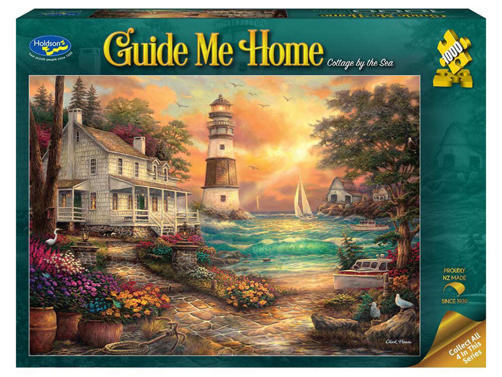 Holdson 1000 Piece Jigsaw Puzzle Guide Me Home Cottage by the Sea Holdson