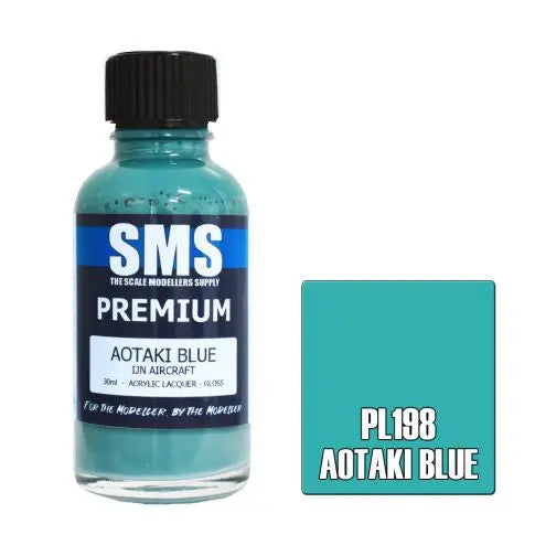 SMS Premium Acrylic Aotaki Blue 30ml The Scale Modellers Supply