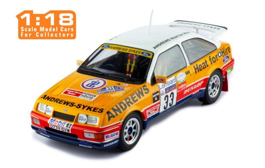 IXO Models 1/18 Ford Sierra RS Cosworth #33 R.Brookes - N.Wilson Lombard Rac Rally 1989