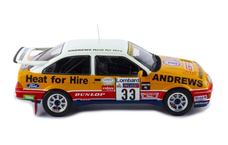 IXO Models 1/18 Ford Sierra RS Cosworth #33 R.Brookes - N.Wilson Lombard Rac Rally 1989 IXO Models
