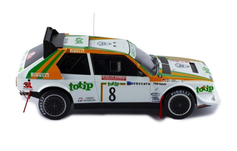 IXO Models 1/18 Lancia Delta S4 #8 D.Cerrato - C.Cerri Rally San Remo 1986 IXO Models