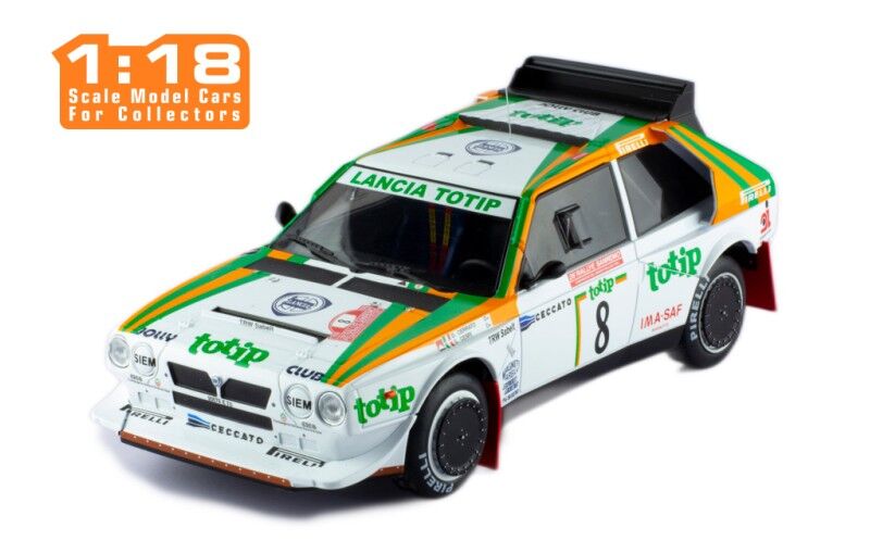 IXO Models 1/18 Lancia Delta S4 #8 D.Cerrato - C.Cerri Rally San Remo 1986 IXO Models