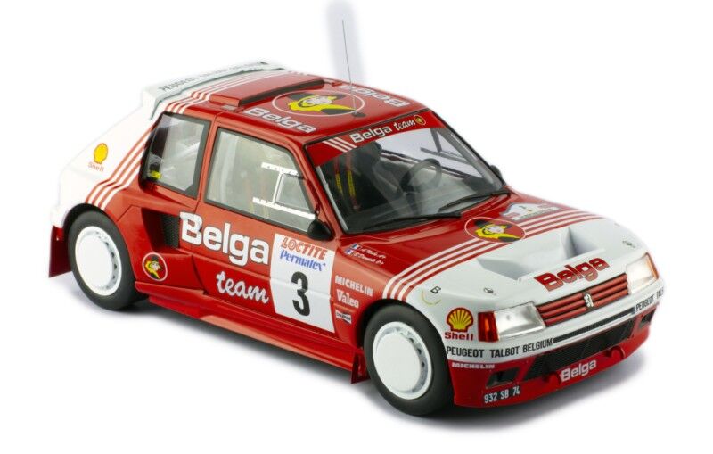 IXO Models 1/18 Peugeot 205 T16 #3 B.Darniche - A.Mahe Rally Ypres 1985 IXO Models