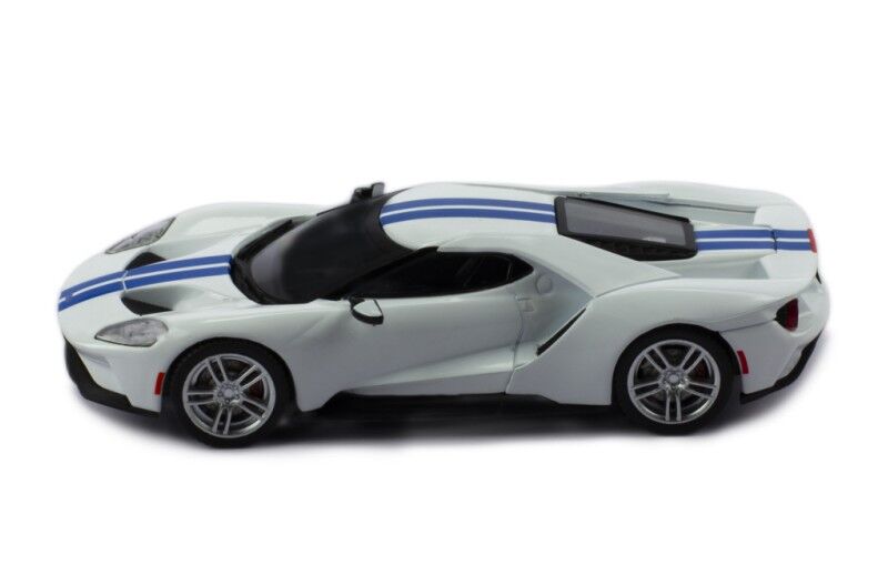 IXO Models 1/43 Ford GT 2017 White With Blue Stripes IXO Models