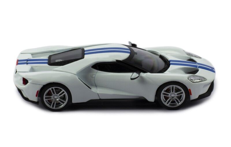 IXO Models 1/43 Ford GT 2017 White With Blue Stripes IXO Models