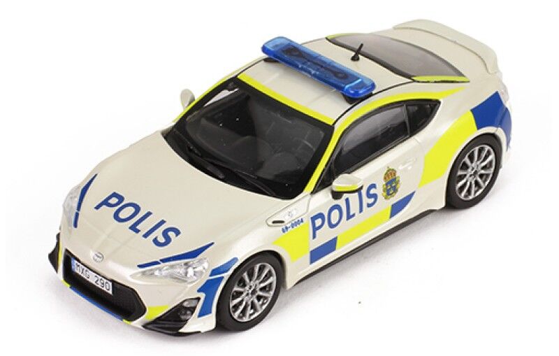 IXO Models 1/43 TOYOTA GT86 2013 Sweden Police Car IXO Models
