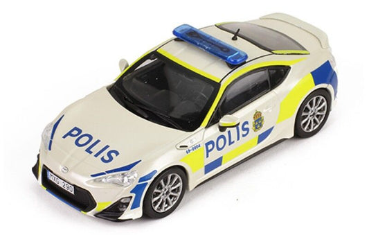 IXO Models 1/43 TOYOTA GT86 2013 Sweden Police Car IXO Models