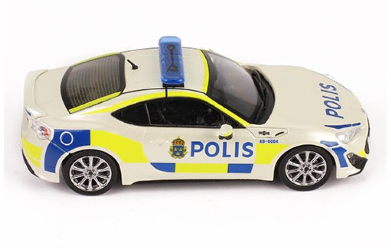IXO Models 1/43 TOYOTA GT86 2013 Sweden Police Car IXO Models