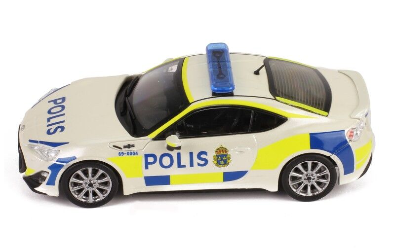 IXO Models 1/43 TOYOTA GT86 2013 Sweden Police Car IXO Models