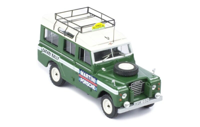 IXO Models 1/43 Land Rover Series II 109 Safari Rally Assistance 1978 (With Roof Rack) IXO Models