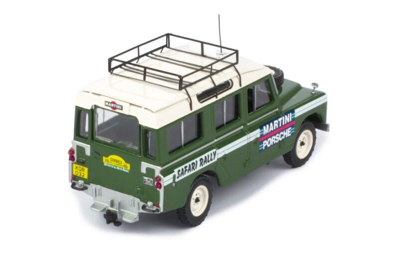 IXO Models 1/43 Land Rover Series II 109 Safari Rally Assistance 1978 (With Roof Rack) IXO Models