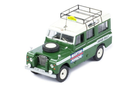 IXO Models 1/43 Land Rover Series II 109 Safari Rally Assistance 1978 (With Roof Rack)