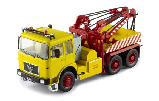IXO Models 1/43 MAN F8 26.281 Tow Truck - Yellow