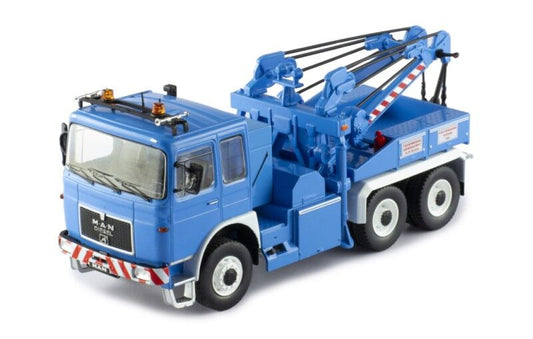 IXO Models 1/43 MAN F8 26.281 Tow Truck - Blue