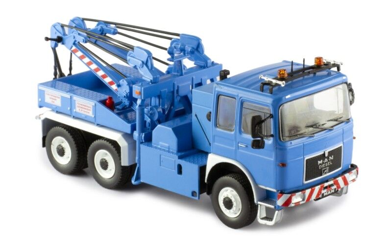 IXO Models 1/43 MAN F8 26.281 Tow Truck - Blue